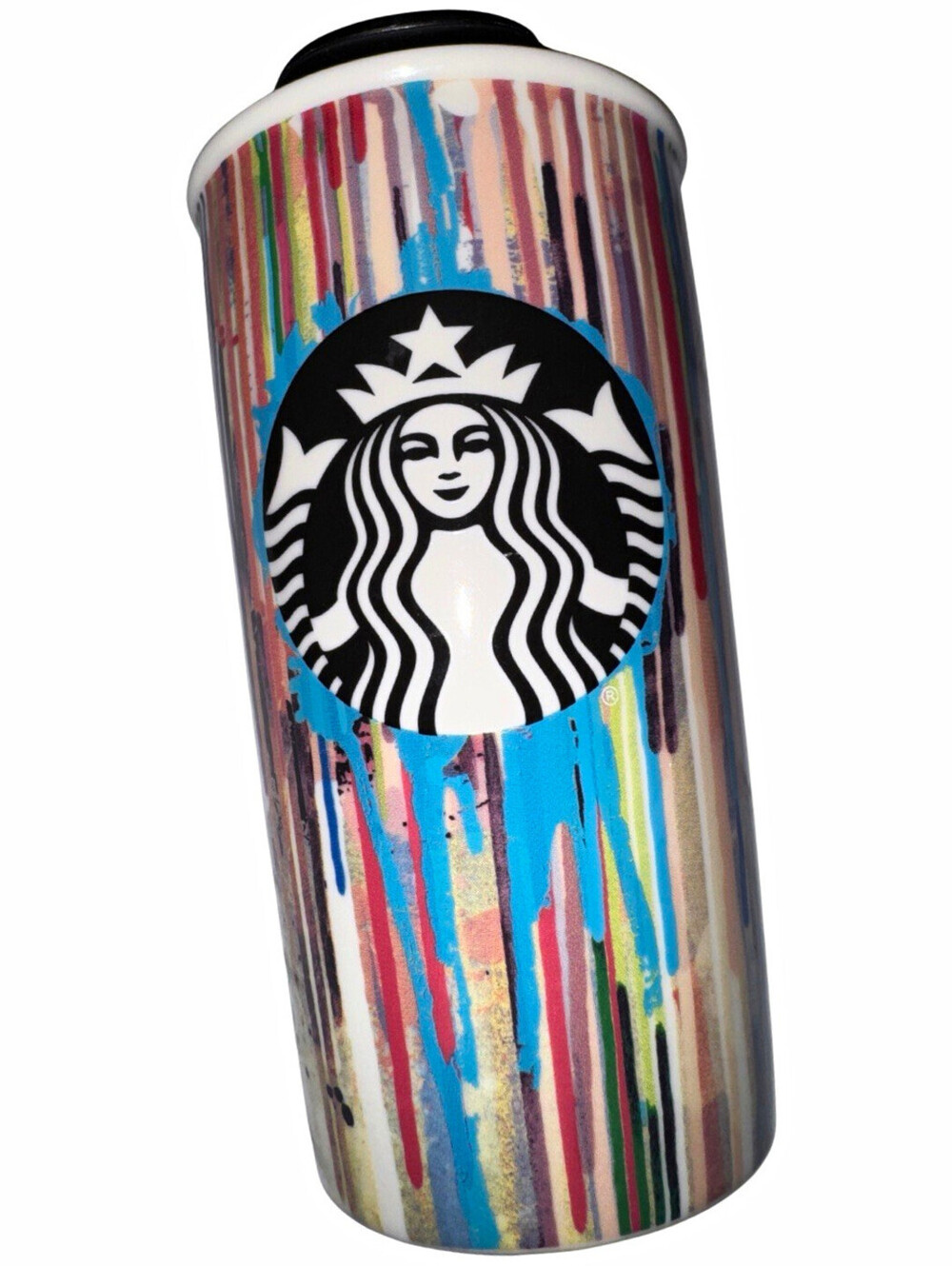 Starbucks Multicolor Drip Design Ceramic Cup 12 fl oz / 355 ml